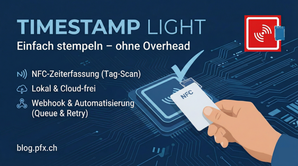 Einfache NFC‑Zeiterfassung im lokalen Netzwerk